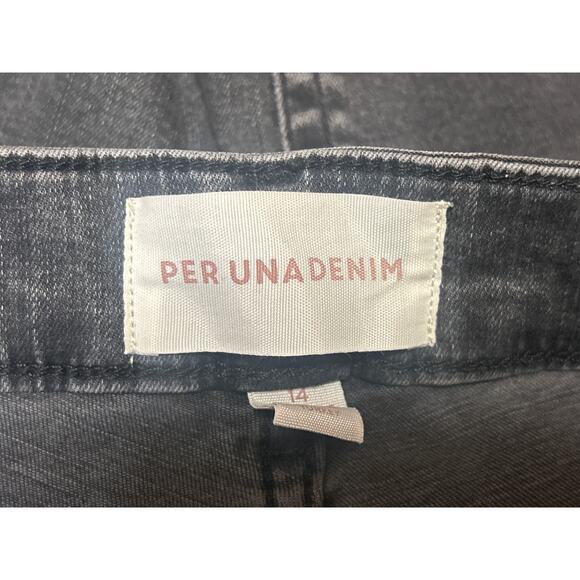 Per Una Denim Women's Black High Waisted Skinny Fit Denim Jeans Pants Size 14 - Picture 4 of 5